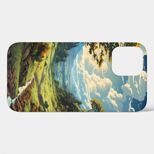 Groen Grass Sky Landschap Case-Mate iPhone Case (Achterkant (horizontaal))