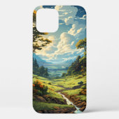 Groen Grass Sky Landschap Case-Mate iPhone Case (Achterkant)