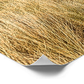 Groen grasveld onder blauwe rog poster (Hoek)