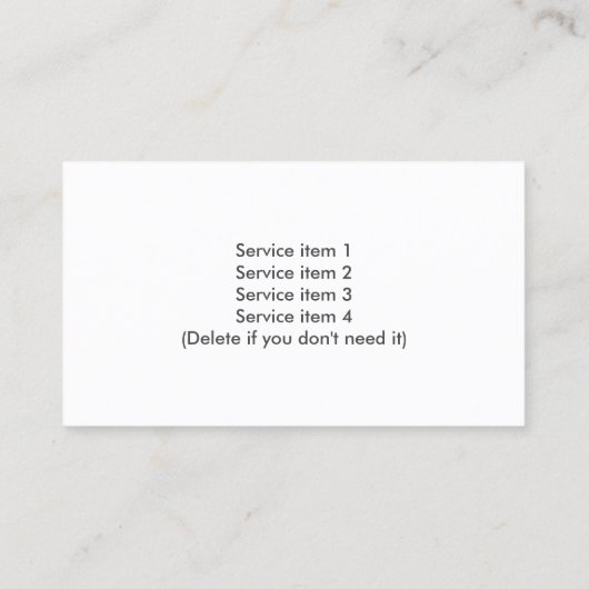 Groen graszorg Moderne lente Visitekaartje (Achterkant)