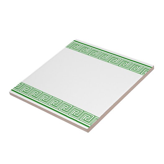 groen grieks friespatroon tegeltje (Zijkant)