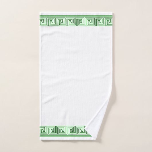 Groen Grieks Frieze Design Bad Handdoek (Handdoek)