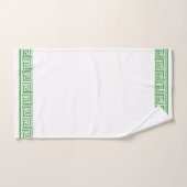 Groen Grieks Frieze Design Bad Handdoek (Handdoek)