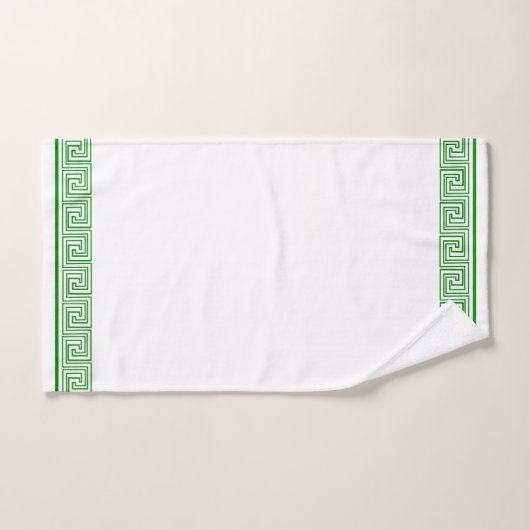 Groen Grieks Frieze Design Bad Handdoek (Handdoek)