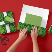  groen grijppatroon inpakpapier vel