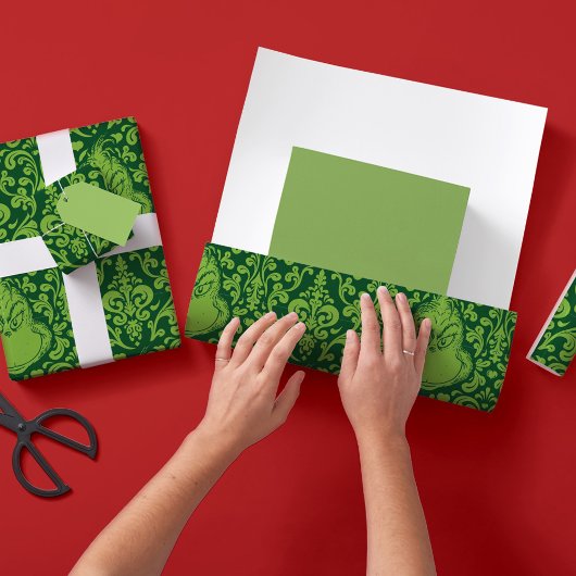 groen grijppatroon inpakpapier vel