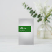 Groen grijs aantrekkelijk Visitekaartje (Staand voorkant)