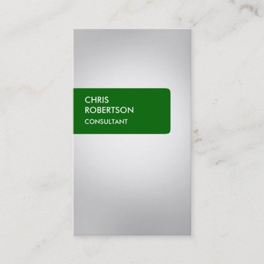 Groen grijs aantrekkelijk Visitekaartje (Voorkant)