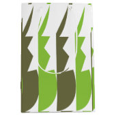 Groen Grijs Abstract Modern Medium Cadeauzakje (Voorkant)