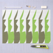 Groen Grijs Abstract Modern Tissuepapier (Craft)