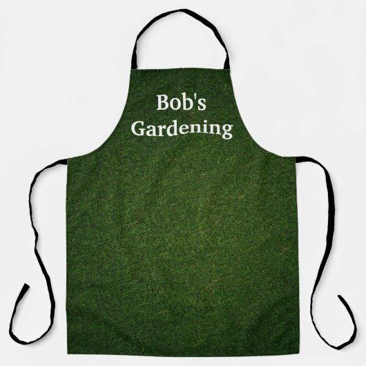 Groen Grijs Bedrijfs Schort (Voorkant)