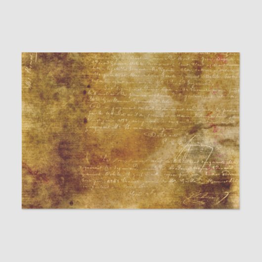 Groen grijs bruin textuur met script tissuepapier (Voorkant)