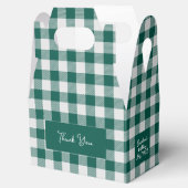 Groen Grijs Buffel Plaid Check Bedankdoosjes (Geopend)