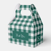 Groen Grijs Buffel Plaid Check Bedankdoosjes (Voorkant Zijde)