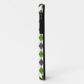 Groen grijs diamantmozaïekpatroon Case-Mate iPhone case (Achterkant/links)