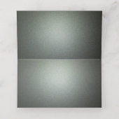 Groen grijs glitter en hart plaatskaartje (Binnenkant ongevouwen)