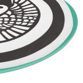 Groen Grijs Ikko Ikki Japan Mon Oriental Snijplank (Hoek)