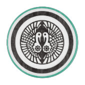 Groen Grijs Ikko Ikki Japan Mon Oriental Snijplank (Voorkant)