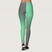 Groen grijs maanlicht ombre effect leggings (Achterkant)