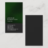 Groen grijs modern professioneel Visitekaartje (Voorkant / Achterkant)