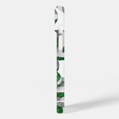 Groen grijs monogram meisjesvolleyballen patroon Case-Mate iPhone case (Achterkant / Links)