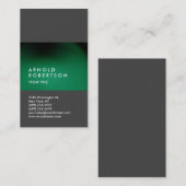Groen grijs past professioneel Visitekaartje aan (Voorkant / Achterkant)