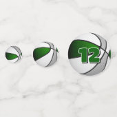 Groen Grijs Team Kleuren Basketbal Party Confetti (Voorkanten)