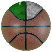 Groen grijs team kleuren sport seizoen aandenken basketbal (Rechts)