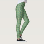 Groen Grijs Tegel LegginGgs Leggings (Rechts)