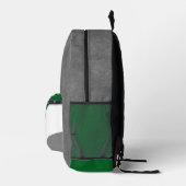 Groen Grijs Volleybal Team Kleuren Team Naam Bedrukte Rugzak (Rechts)