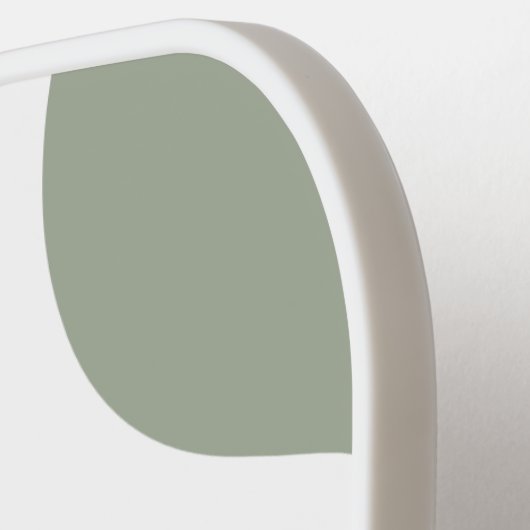 Groen Grijs Wit Wavy Moderne Pickleball Paddle (Links Detail)