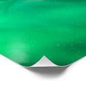 Groen grijs Wolf Spirit Animal Glossy Poster (Hoek)