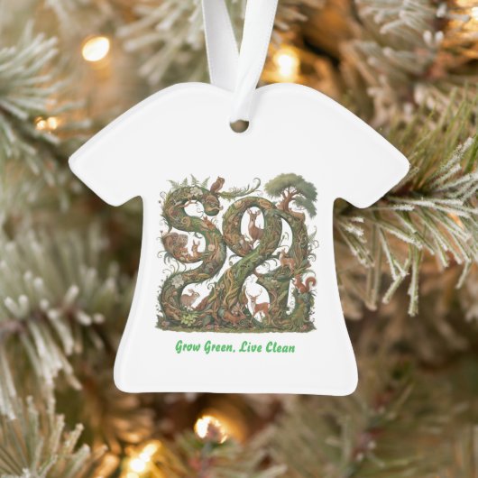 Groen groeien, schoon leven ornament (Boom)