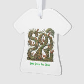 Groen groeien, schoon leven ornament (voorkant)