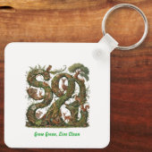 Groen groeien, schoon leven sleutelhanger (Achterkant)