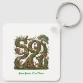 Groen groeien, schoon leven sleutelhanger (Achterkant)