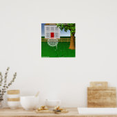 Groen Groen Gras Grappige Poster (Keuken)