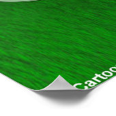 Groen Groen Gras Grappige Poster (Hoek)