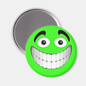Groen Groen Groen Gezicht Magneet (Voorkant / Achterkant)