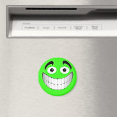 Groen Groen Groen Gezicht Magneet (Insitu (Vaatwasser))