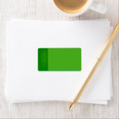 Groen/Groen Houten Korrel Bruiloft Mailing Label (Insitu)
