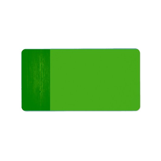 Groen/Groen Houten Korrel Bruiloft Mailing Label (Voorkant)