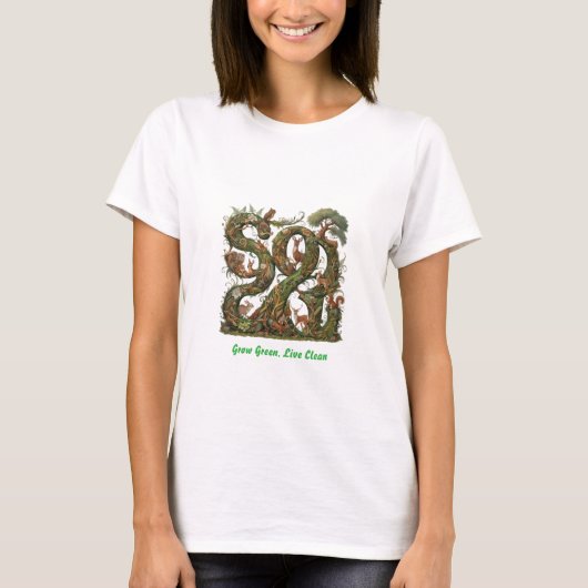 GROEN GROEN LIVE CLEAN T-SHIRT (Voorkant)