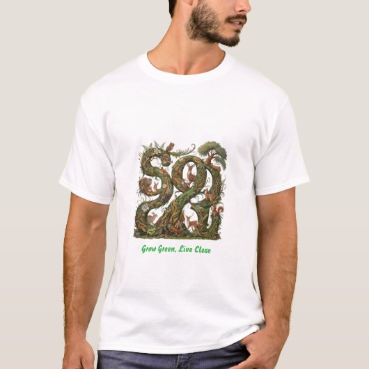 GROEN GROEN LIVE CLEAN T-SHIRT (Voorkant)