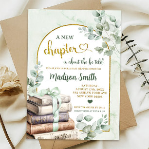 Groen Groen Salie Storybook Thema Baby shower Kaart