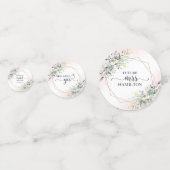 Groen Groen Waterverf Bruidsdouche Confetti (Voorkanten)