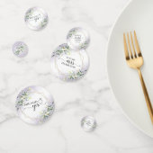 Groen Groen Waterverf Paars Bruidsdiner Confetti (Groep)