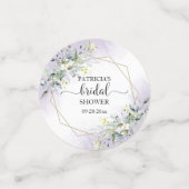 Groen Groen Waterverf Paars Bruidsdouche Confetti (Kleine voorkant)