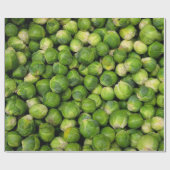 Groen groentepatroon in Brussel Cadeaupapier (Vlak)