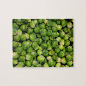 Groen groentepatroon in Brussel Legpuzzel (Horizontaal)